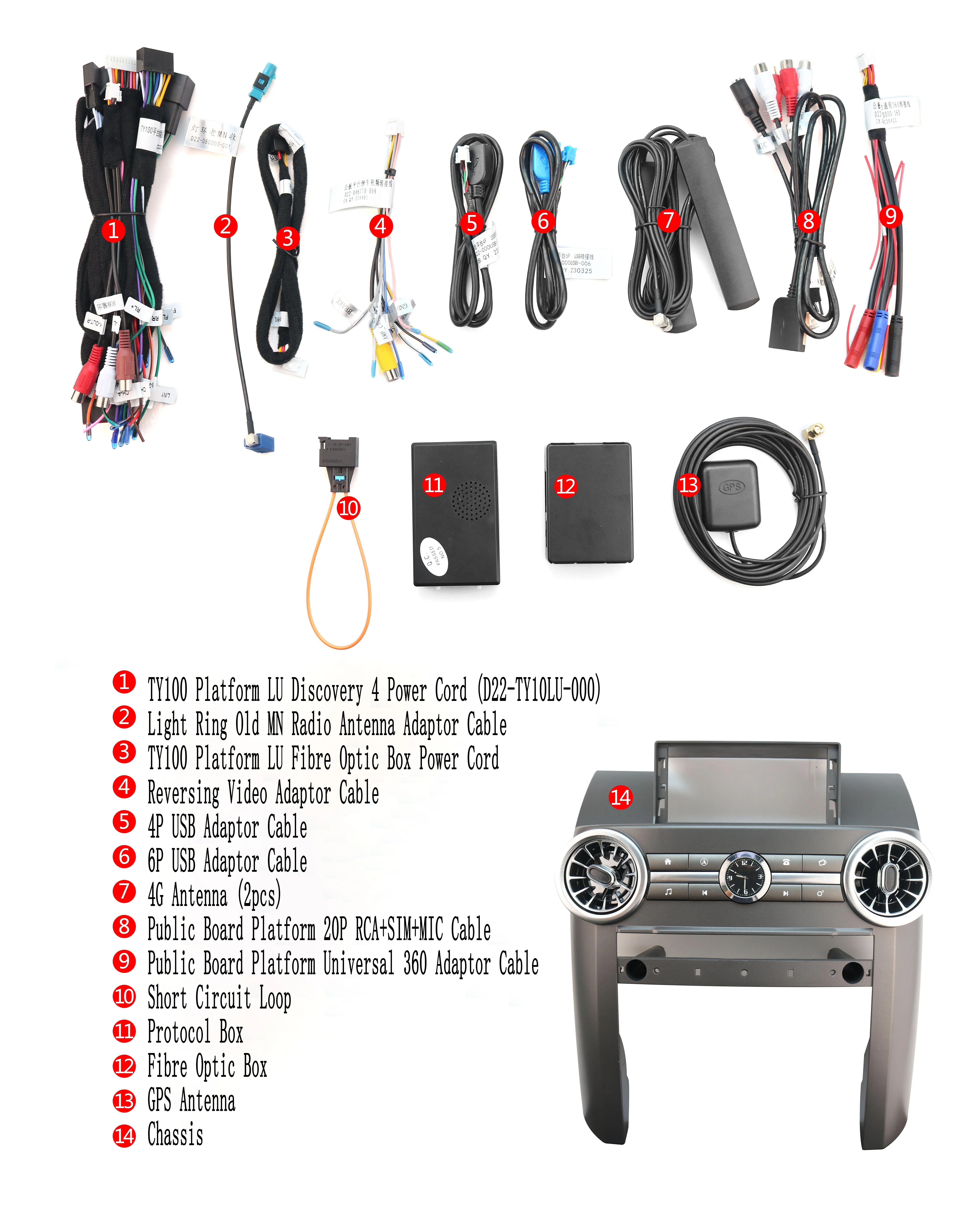 Car Interior Modified Cluster Instrument Panel Dashboard for 2004-2009 Discovery 3 LR3 Screen Upgrade 12.3